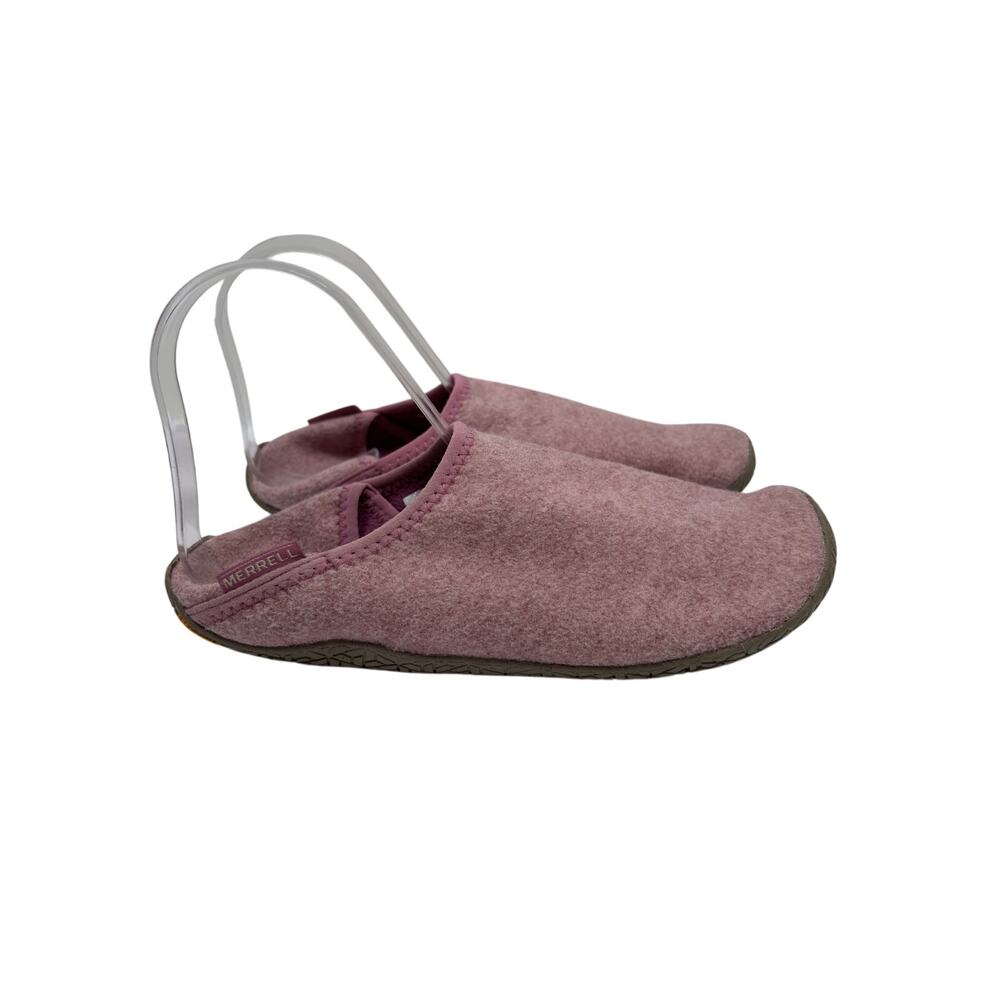 Merrell Cozy Glove Slip On Slippers Womens 8.5 Pink Wool Vibram Outsole